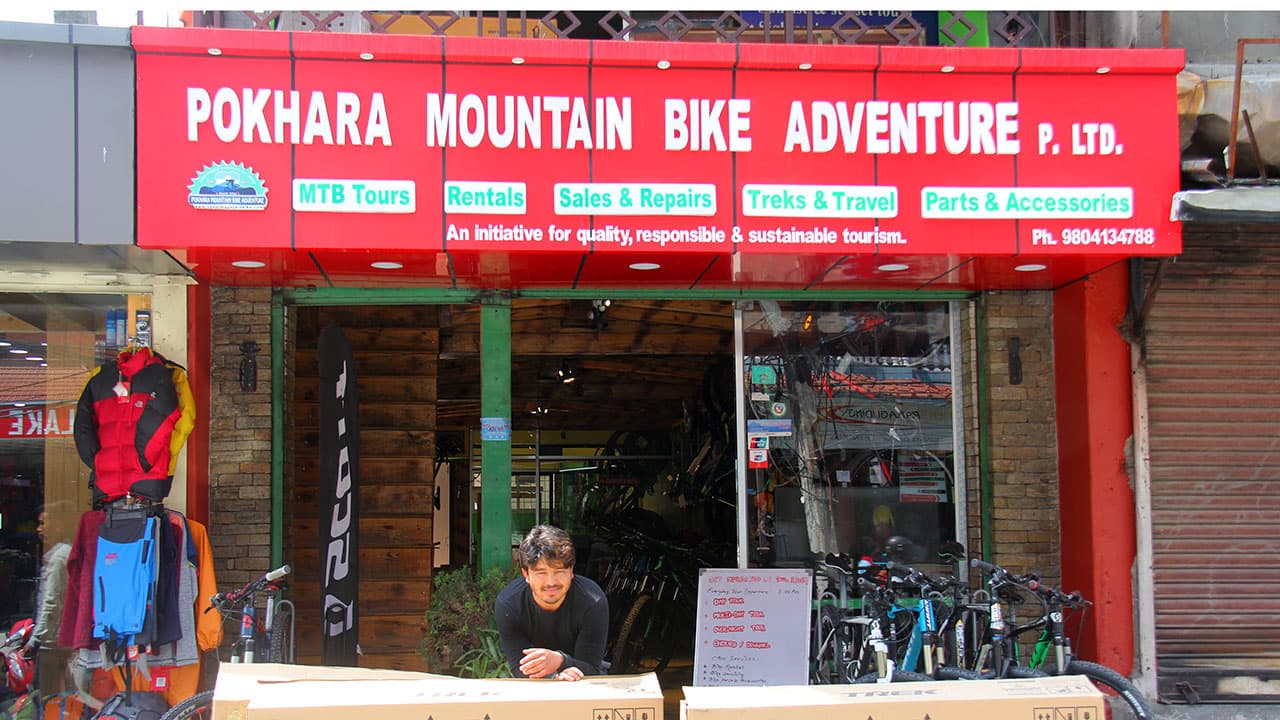 Trek Bikes in Pokhara, Nepal