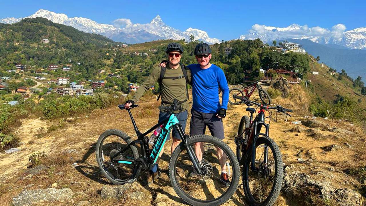 E-MTB Tour in Pokhara, Nepal: Explore the Beauty of Sarangkot, Peace Stupa, Kalikasthan, and Begnas Lake