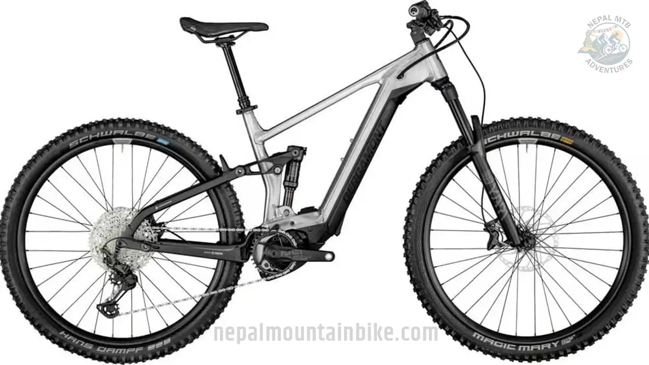 Bergamont E-MTB for rent in Nepal - Bosch performance line CX 85Nm motor with 625 to 750Wh battery.