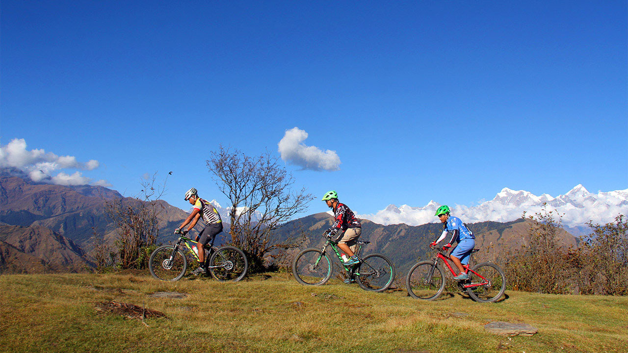Pokhara to Kathmandu mountain biking