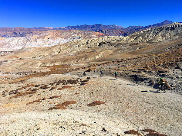 Heli Mountain Biking in Mustang, Nepal